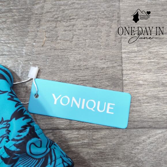 Yonique Halter Drawstring Skirtini Swimsuit Size S - Picture 3 of 4